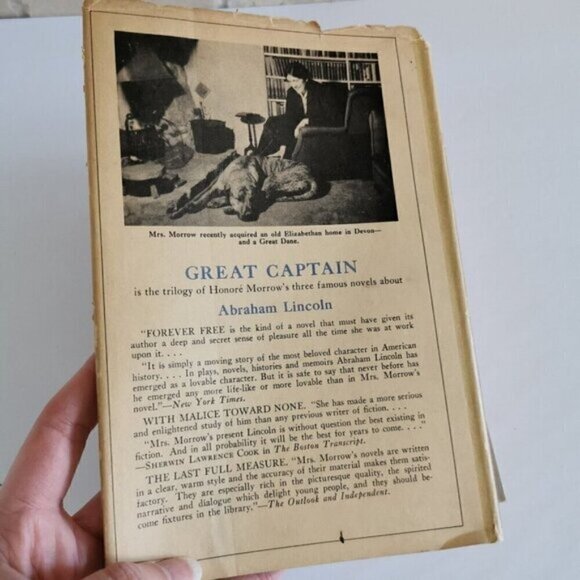 1950s Great Captain Lincoln Trilogy by Honoré Morrow HC Book w/DJ Honest Abe - Picture 3 of 9